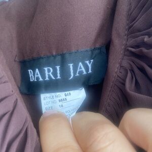 Bari Jay bridesmaid dress in Chocolate size 18 worn once.